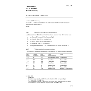 O sur la monnaie