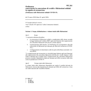 O (COVID-19) fideiussioni solidali