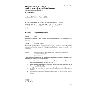 O FINMA risques de marché (OMar-FINMA)