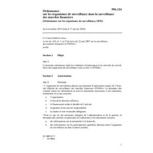 O organismes de surveillance OOS 6.11.19
