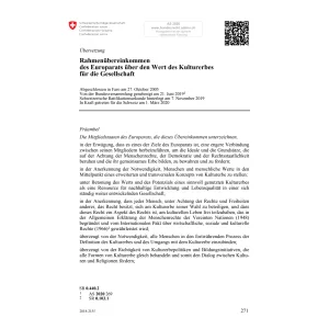 Rahmenübereinkommen des Kulturerbes
