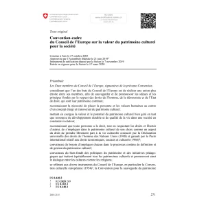 Convention-cadre patrimoine culturel