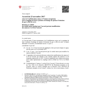 Ac. échange émission gaz à effet serre
