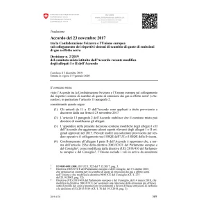 Acc. scambio emissioni gas effetto serra