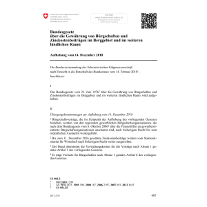 BG Bürgschaften Aufhebung vom 14.12.18