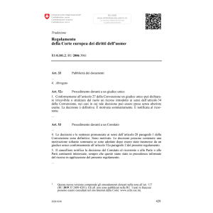R Corte europea diritti dell’uomo¹
