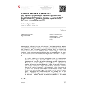 Scambio di note del 28./30.01.2020
