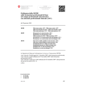 O formazioni prof. microtecnica AFC