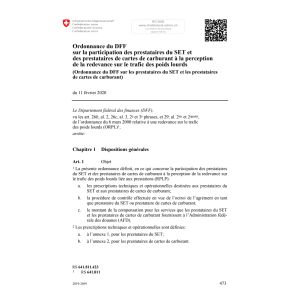 O DFF prestataires SET prestataires carb