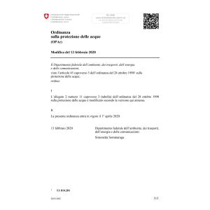 O protezione acque Mod. 13.2.20
