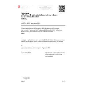 O alimentari (OIPSDA) Mod. 17.11.2020