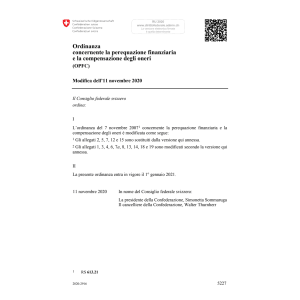 O perequazione finanziaria Mod. 11.11.20