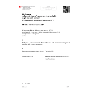 O protez. emergenza (OPE) Mod. 11.11.20