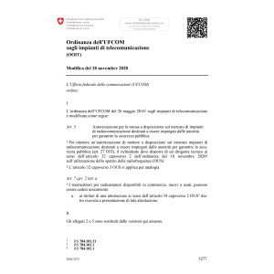 O UFCOM impianti telecom. Mod. 18.11.20