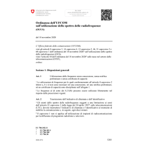 O UFCOM spettro radiofrequenze (OUUS)