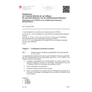 O surv. marchés financiers (OEFin-FINMA)