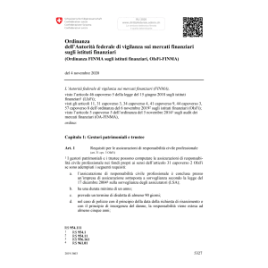 O vig. mercati finanziari (OEFin-FINMA)