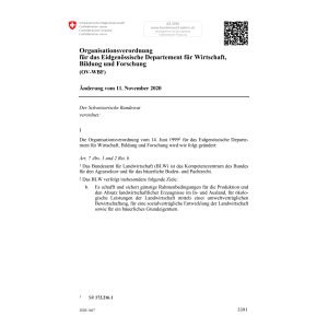 V Organisation (OV-WBF) Änd. 11.11.2020
