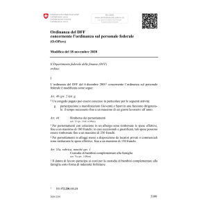 O personale federale Mod. 18.11.2020