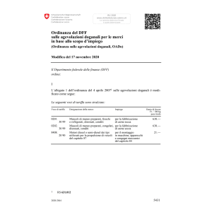 O agevolaz. doganali (OADo) Mod.17.11.20