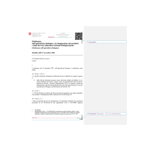 O agricoltura biologica Mod. 11.11.20