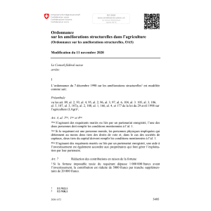 O améliorat. struct. (OAS) Mod. 11.11.20