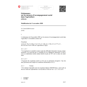 O mesures d’accomp. (OMAS) Mod. 11.11.20