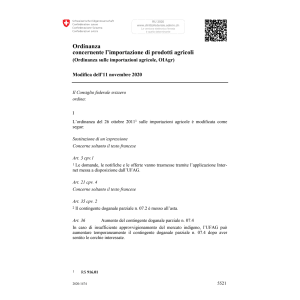 O import. agricole (OIAgr) Mod. 11.11.20