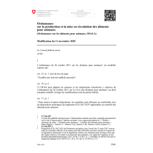 O aliments animaux Mod. 11.11.2020