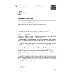 Legge sulle epizoozie Mod. 19.6.20