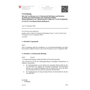 Covid-19-V Mannschaftssport