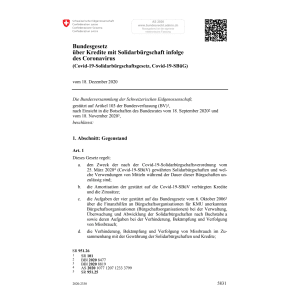 Covid-19-Solidarbürgschaftsgesetz