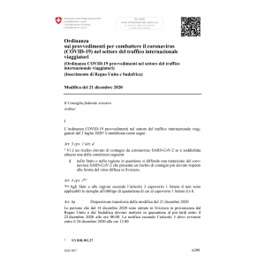 O COVID-19 traffico intern. Mod.21.12.20