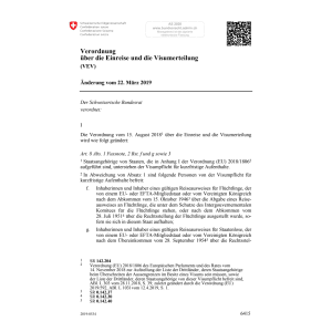 V Visumerteilung (VEV) Änd. 22.03.2019