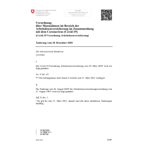 V Covid-19 Arbeitslosenv. Änd. 18.12.20
