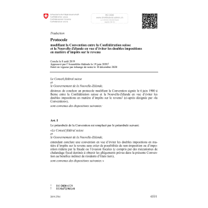 Prot. doub. imp. Suisse-Nouvelle-Zélande