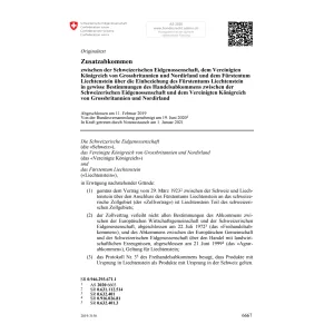 Zusatzabk. Schweiz. Eidg. Grossbritannie