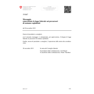 M LF prec. sostanze esplodenti, 19.067