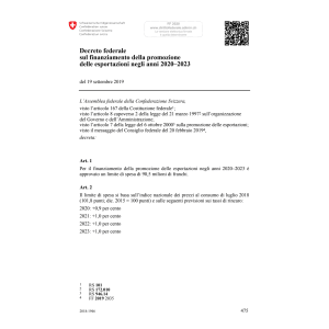 DF finanz. promoz. esportaz. 2020-2023