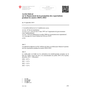 AF financem. prom. export. 2020-2023