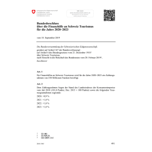BB Finanzh. Schweiz Tourismus 2020-2023