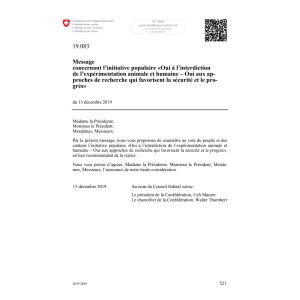 M init.pop. expérimentat. animale 19.083