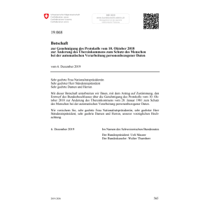 BO Übereink. Schutz des Menschen 19.068