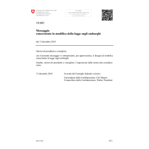 M mod. della legge sugli embarghi 19.085