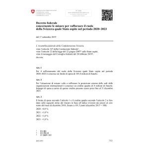 DF rafforz. ruolo Stato ospite 2020–2023