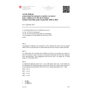 AF renforcer rôle Suisse comme État hôte