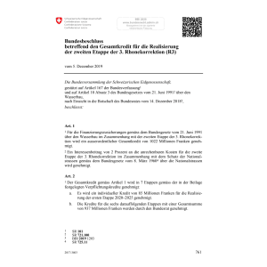 BB Gesamtkredit Rhonekorrektion (R3)