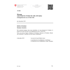 M révision code civil suisse 19.081