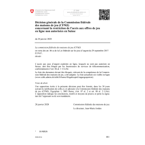 DG Comm. féd. restriction accès offres