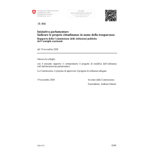 Iniz.parl. proprie cittadinanze 18.406